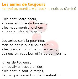 pour mes amies